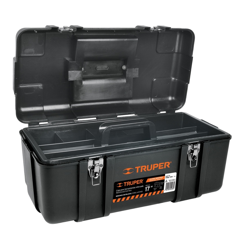 CAJA DE HERRAMIENTAS IND C/BANDEJA - 26 X 11" PLASTICA MOD.CHP-26X REF.19882 MARCA TRUPER
