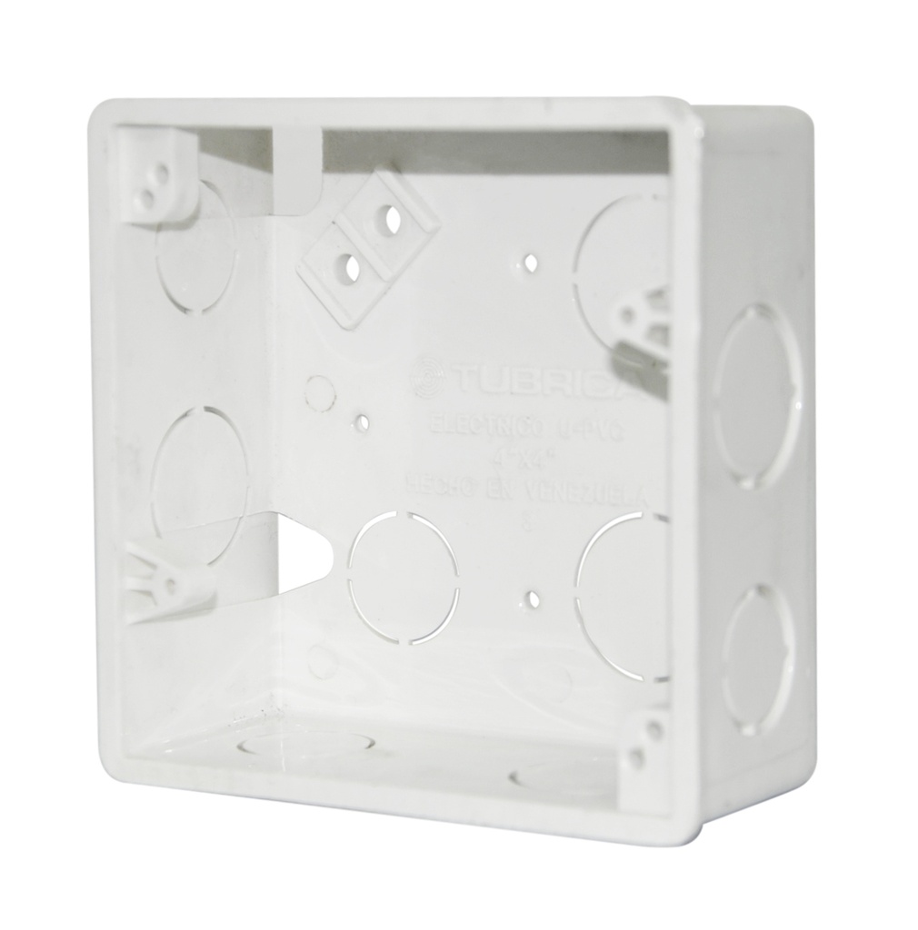 CAJETIN DE EMPOTRAR CUADRADO 4" X 4" REF. 1010000631 MARCA TUBRICA