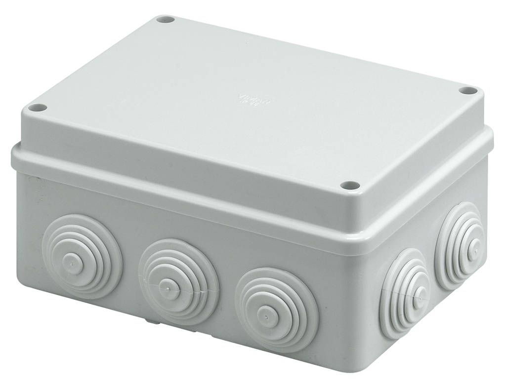 CAJA DE DERIVACION ELECTRICA C/ TAPA Y TORN. DE 15 X 11 X 7 CM IP55 REF. V55106 / 079588 MARCA VIMAR