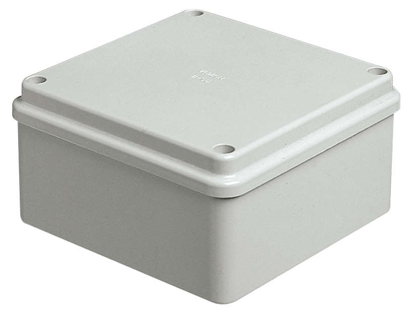 CAJA DE DERIVACION ELECTRICA C/TAPA Y TORN. DE 1O X 10 X 5 CM IP56 REF. V55204 / 079373 MARCA VIMAR