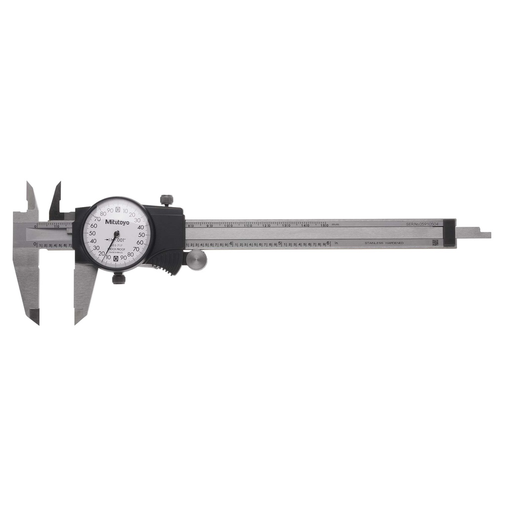 CALIBRADOR/ VERNIER 8" CON RELOJ REF. 505-719 MARCA MITUTOYO