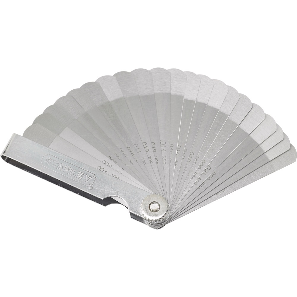 CALIBRADOR DE LAMINAS 36 HOJAS MM / PULG P/ VALVULAS - BUJIAS - CONTACTOS REF. 78-214 MARCA STANLEY