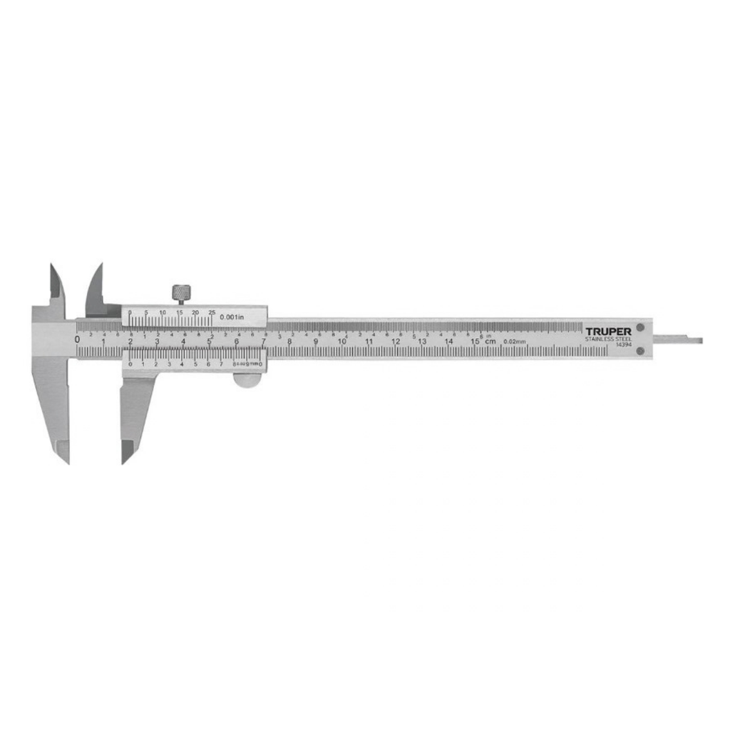 CALIBRADOR/ VERNIER ACERO INOX 6" MOD. CAL-6MP REF.14394 MARCA TRUPER
