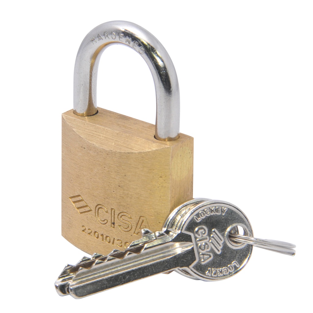 CANDADO PLANO DE ARCO TIPO REGULAR DE 30MM COD.12640067 MARCA CISA