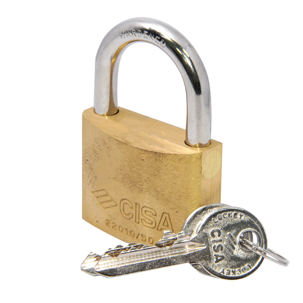 CANDADO PLANO DE ARCO TIPO REGULAR DE 50MM COD.12640069 / 22010-50 MARCA CISA