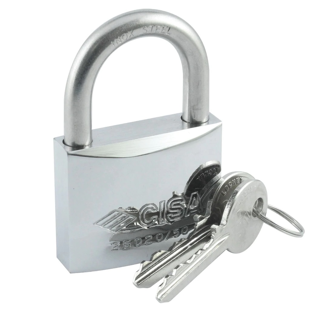 CANDADO PLANO DE ARCO TIPO MARINO DE 40MM COD. 12640085 MARCA CISA