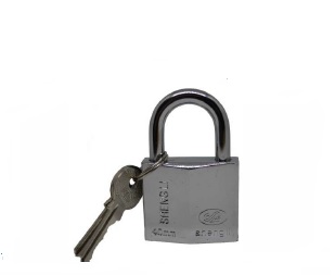 CANDADO PLANO DE ARCO TIPO REGULAR DE 40 MM PLATEADO MOD SHENG LI QB1918-93 REF CDD-364 MARCA GDESEO