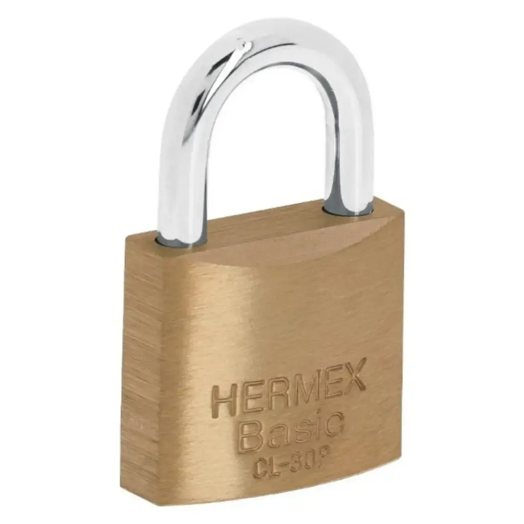 CANDADO PLANO RECTO 30 MM MOD. CLP-30 REF. 23514 MARCA HERMEX