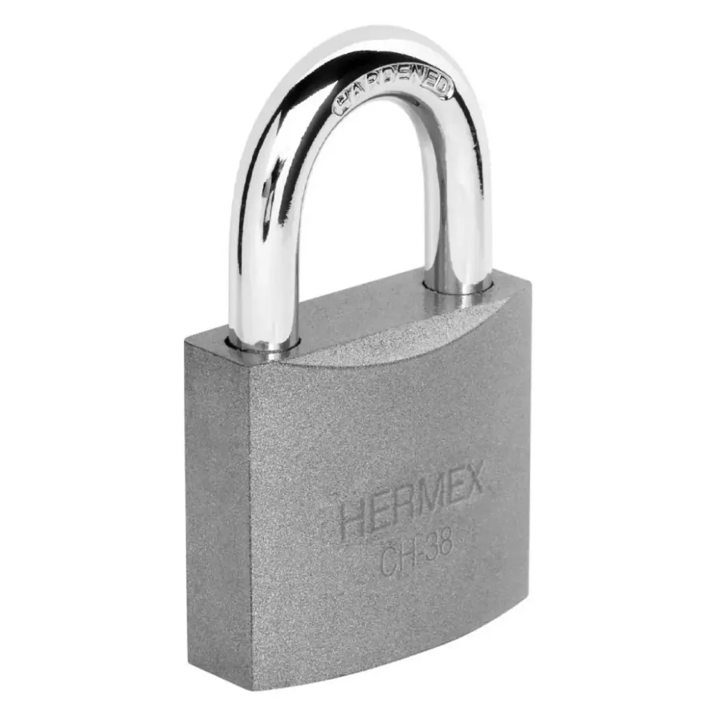 CANDADO PLANO HIERRO BL 38 MM MOD. CHB-38 REF. 43318 MARCA HERMEX