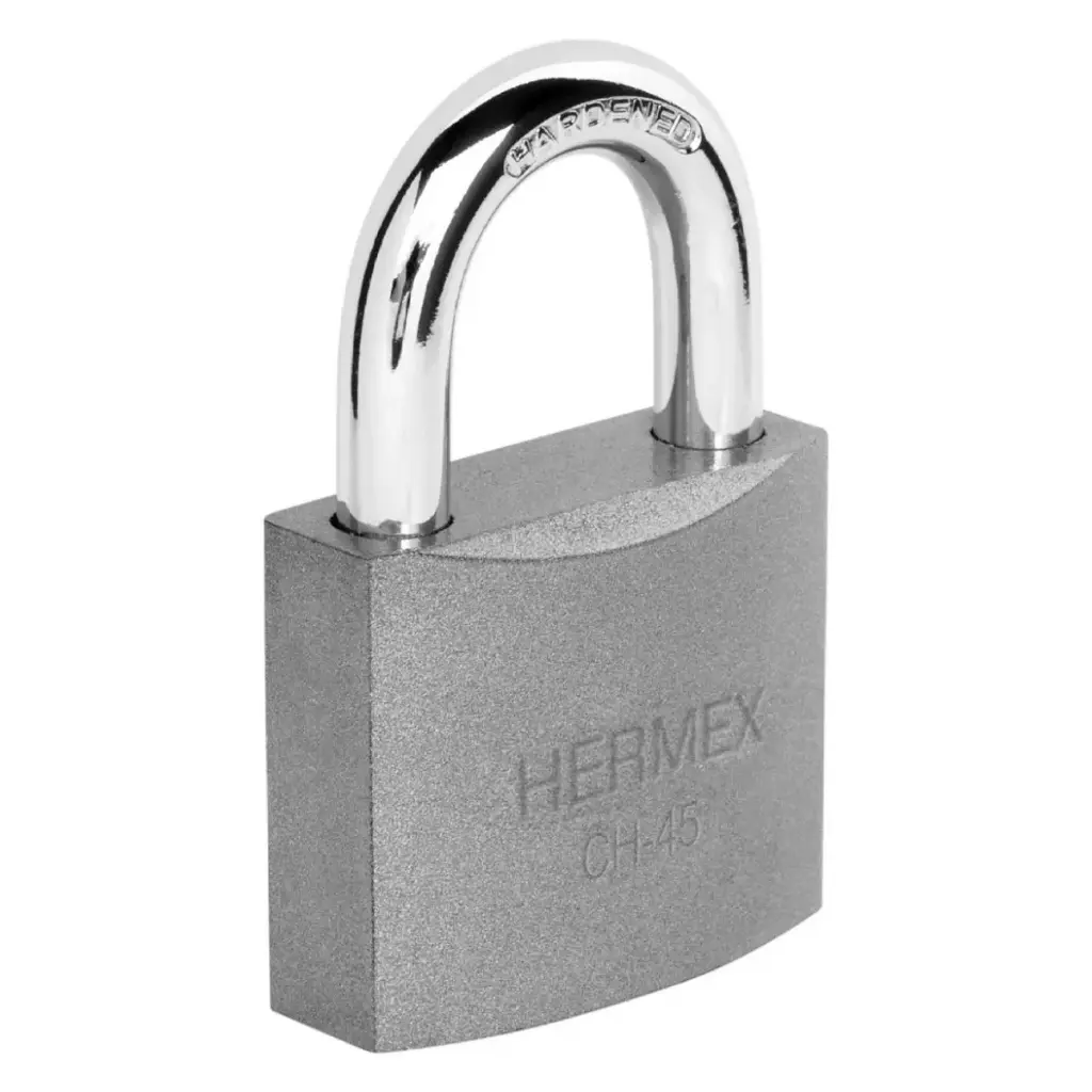 CANDADO PLANO HIERRO BL 45 MM MOD. CHB-45 REF. 43319 MARCA HERMEX
