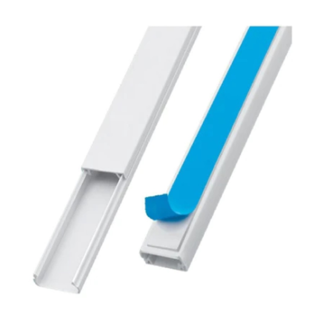 CANALETA DE PVC CON ADHESIVO 10 X10 MM 2 MTS REF. KOB-10 X 10 MARCA KOBY