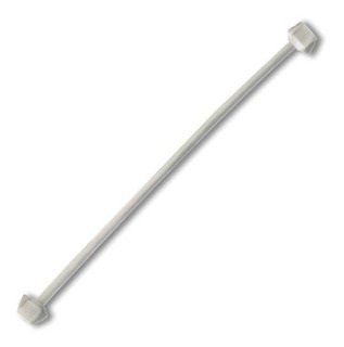 MANGUERA / CANILLA PLASTICA PARA LAVAMANO DE 1/2" X 1/2" REF. CAN0302M MARCA METALES ALEADOS