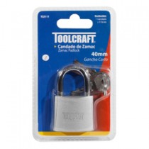 CANDADO ZAMAC GANCHO LARGO 40 MM REF. TC2112 MARCA TOOLCRAFT