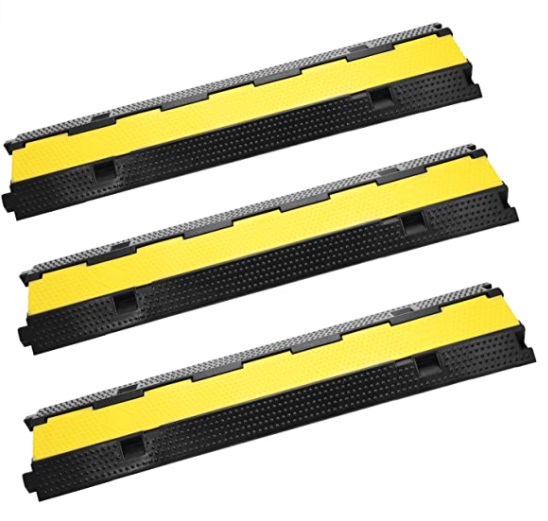 CANALETA O RAMPA PASA CABLE 1 X 0,25 MTS DOBLE CANAL 1,2" X 1,2" CAJA 3 PZAS REF. 911780 MARCA VEVOR