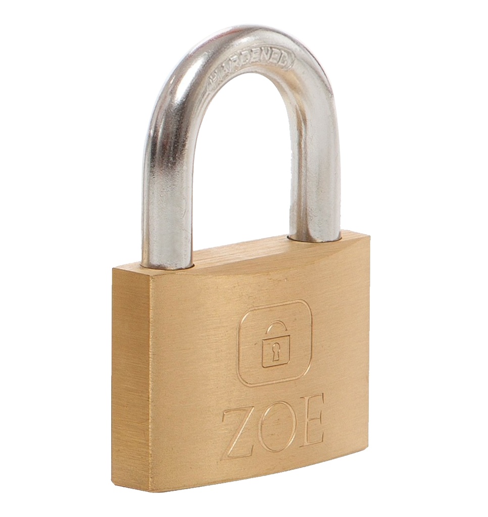 CANDADO PLANO DE ARCO TIPO REGULAR DE 75 MM MOD. ZCE-1322CF REF. CE0100 MARCA ZOE