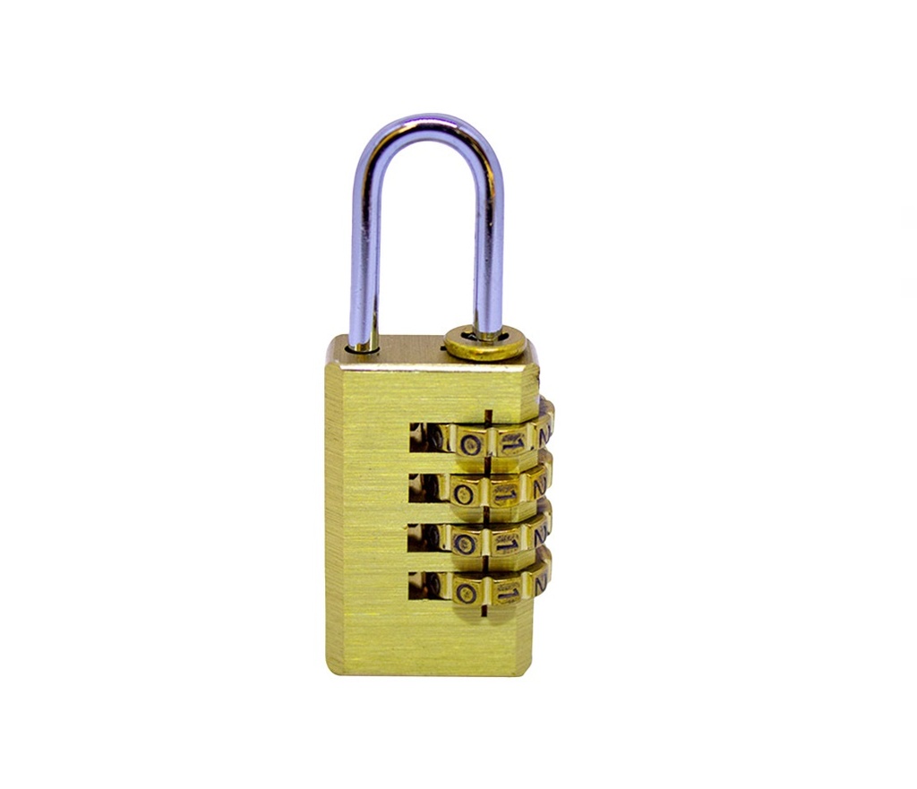 CANDADO DE COMBINACION 20MM TSA (4 DIALES) BRONCE MOD. ZCE-3648EB REF. CE0139 MARCA ZOE