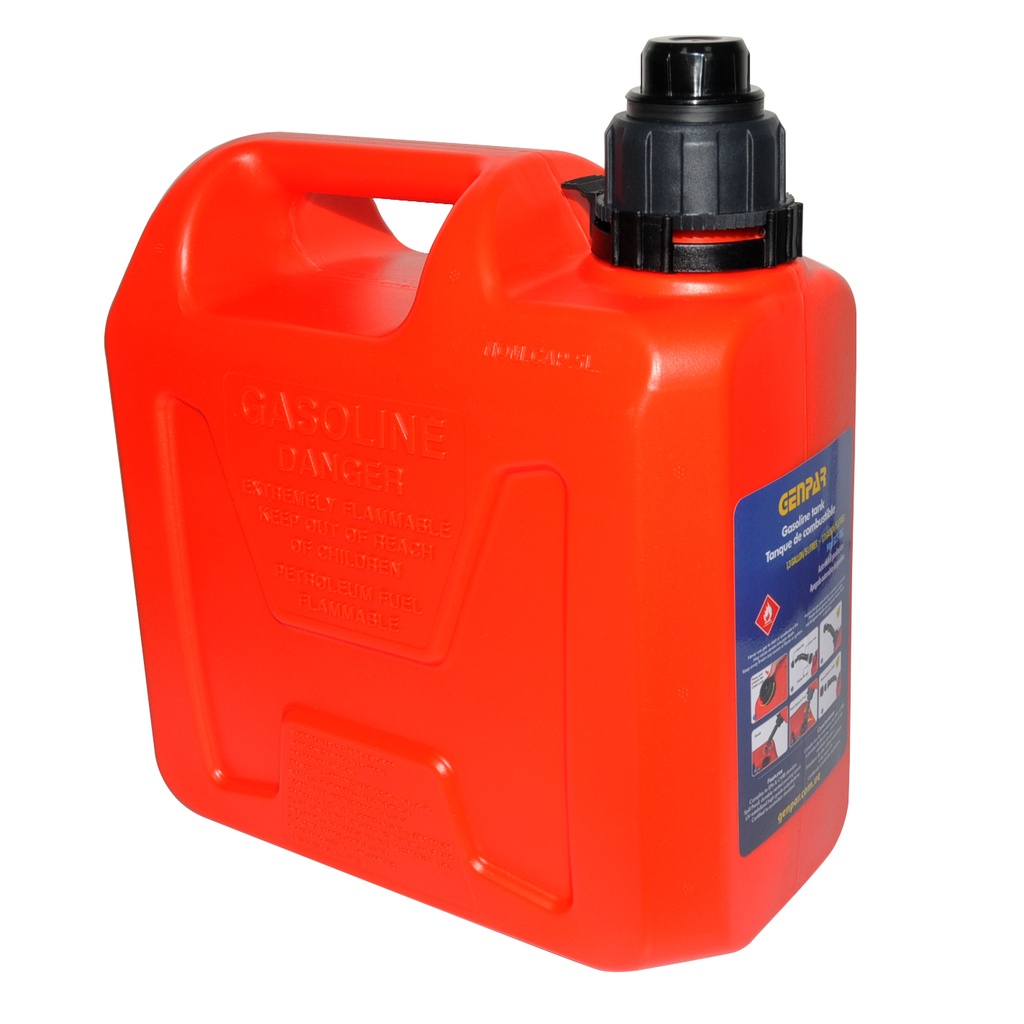 CARBOYA / BIDON MULTIPROPOSITO CAP. 5 LTS ROJO CON TAPA ANTIDERRAME REF. GCT-05L MARCA GENPAR