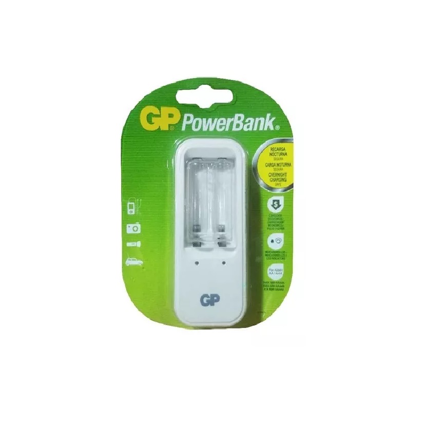 CARGADOR DE BATERIA EXPRESS 110V O P/CARGADOR DE CARRO 4 BAT 2 AA/ 2 AAA REF. 1093 MARCA GP