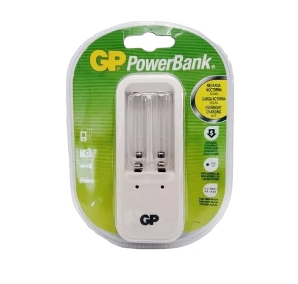 CARGADOR DE BATERIA POWER BANK PARA BATERIAS AA Y AAA GPPB410US100-2LA2 / COD. 135293 MARCA GP