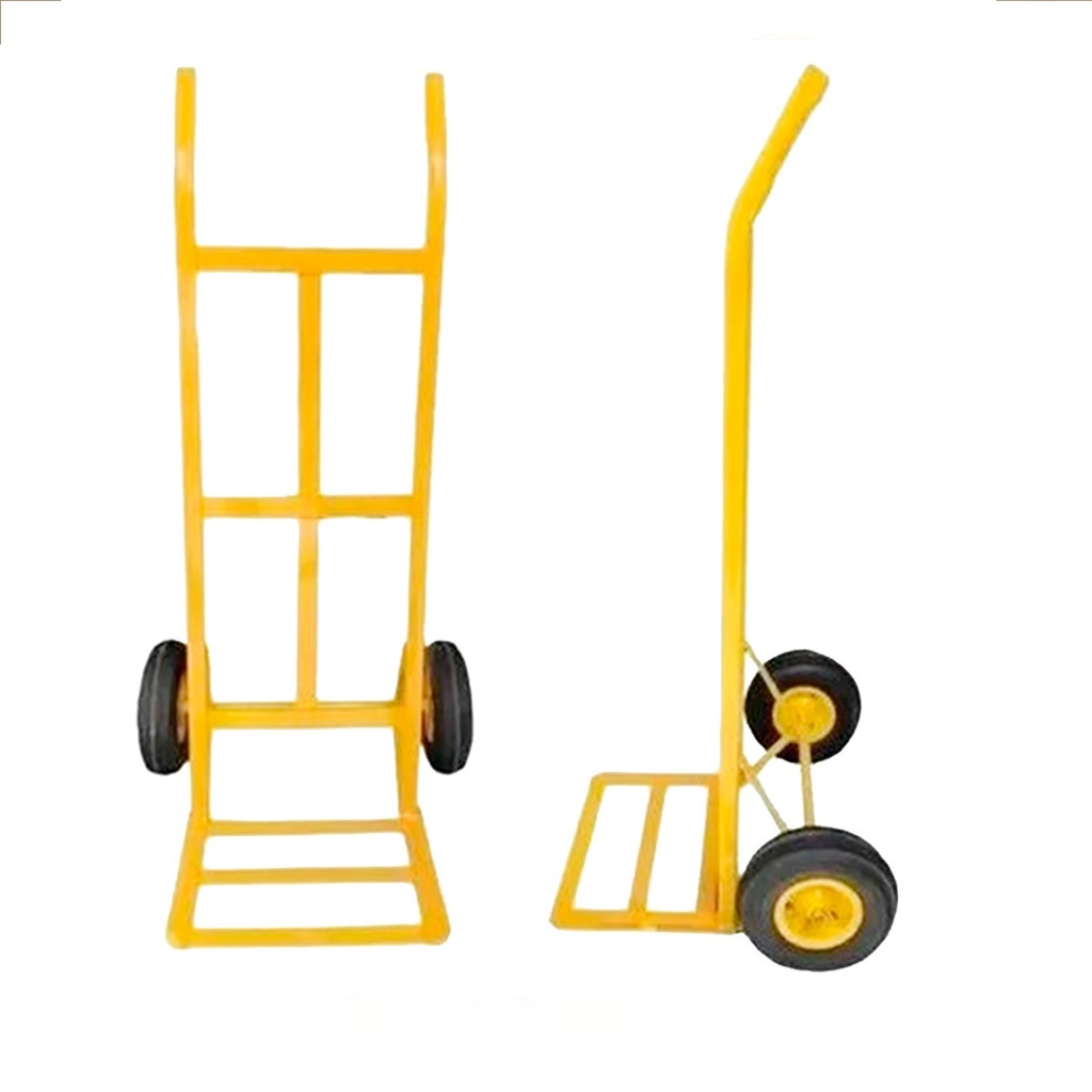 CARRUCHA RUEDA MACIZA 10" EJE 21 MM 39 CM X 40.5 CM CAP. 250 KGS AMARILLO REF.CAR2R MARCA MULTIPRENS