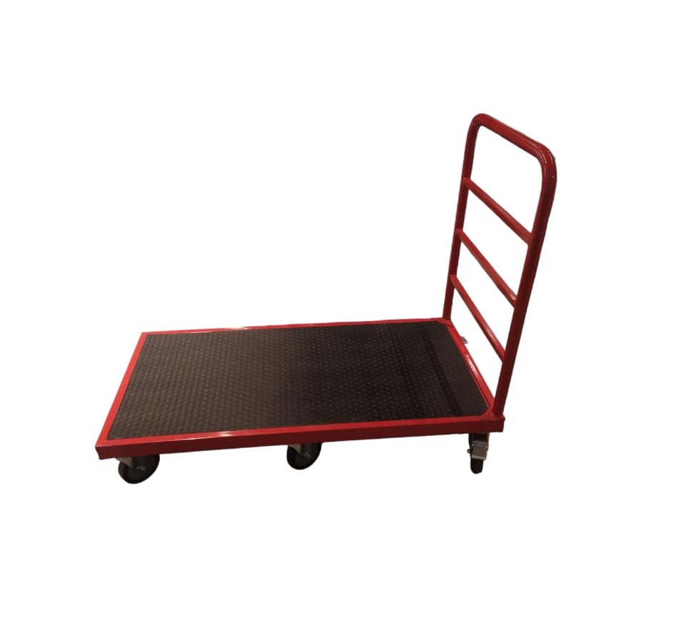 CARRO DE SERVICIO DOLLY 6 RUEDAS COLOR ROJO CAPACIDAD 400 KG MOD. PROA051 REF. 1001051 MARCA RUTEL