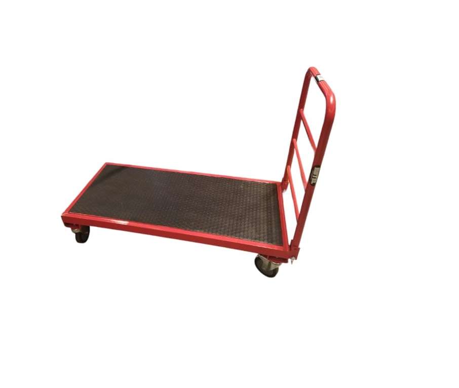 CARRO DE SERVICIO DOLLY 4 RUEDAS COLOR ROJO CAPACIDAD 330KG MOD. PROA053 REF. 1001053 MARCA RUTEL