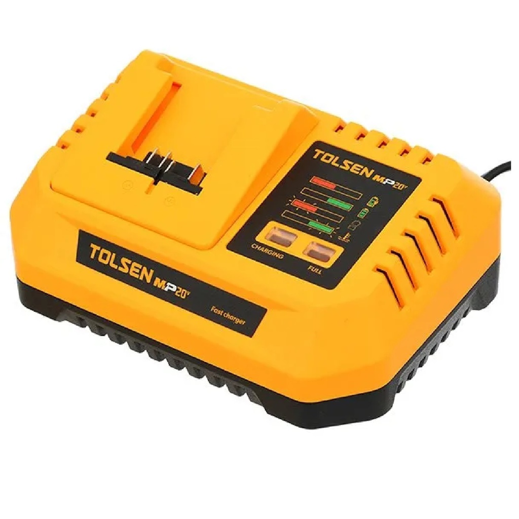 CARGADOR RAPIDO PARA BATERIA DE LITIO 20 V 4.0 A REF. 87482 MARCA TOLSEN