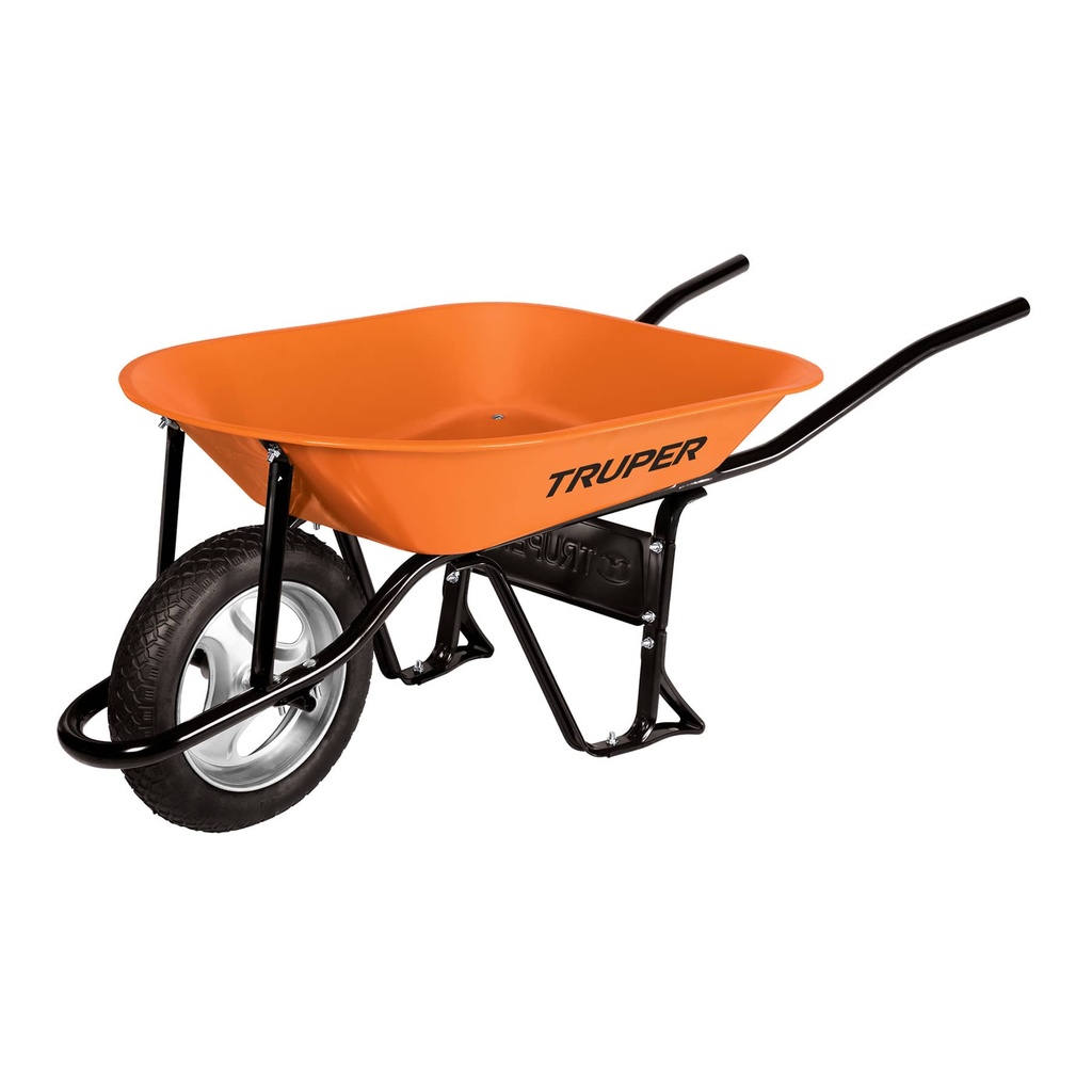 CARRETILLA DE CONSTRUCCION 65 LTS RUEDA MACIZA 14" MOD-CAT-45SO REF. 11744 MARCA TRUPER