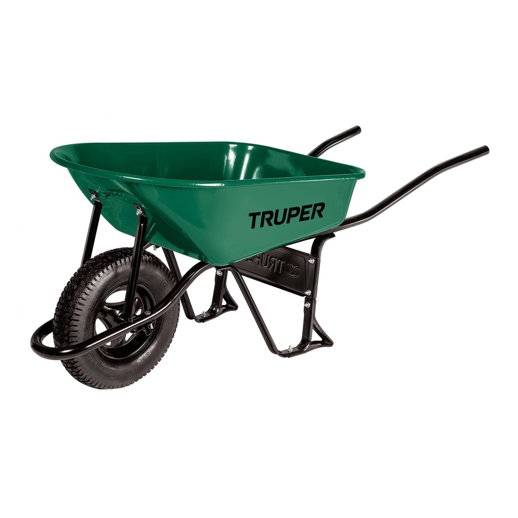 CARRETILLA DE CONSTRUCCION 70 LTS RUEDA NEUMATICA REFORZADA 16" MOD-CAT-55ND REF. 11761 MARCA TRUPER