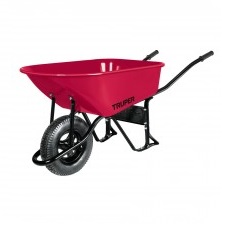 CARRETILLA DE CONSTRUCCION 100 LTS RUEDA NEUMATICA ROJA MOD-CAT60ND REF. 11776 MARCA TRUPER