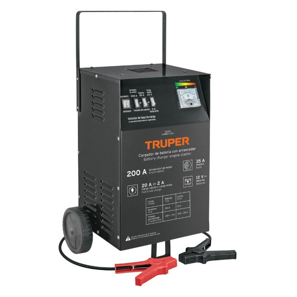 CARGADOR DE BATERIA 12V / 200 AMP MOD.CARBA-200 REF.13029 MARCA TRUPER