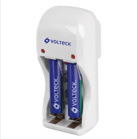 CARGADOR DE BATERIA 2 PILA AAA MOD.CA-RE-7 REF.46043 MARCA VOLTECK