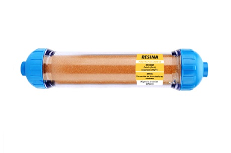 CARTUCHO RESINA 10"2.5" SUAVIZADOR EVITA EL SARRO-CALCIO-MAGNESIO REF Z-T33-RSCMARCA ZOWA ( PROMO )