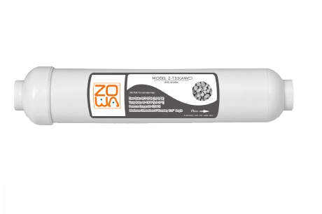 CARTUCHO ANTINITRATOS 10"2.5" IN/OUT ACCION QUIMICA RETIENE NITRITOS-NITRATOS REF Z-T33NI MARCA ZOWA