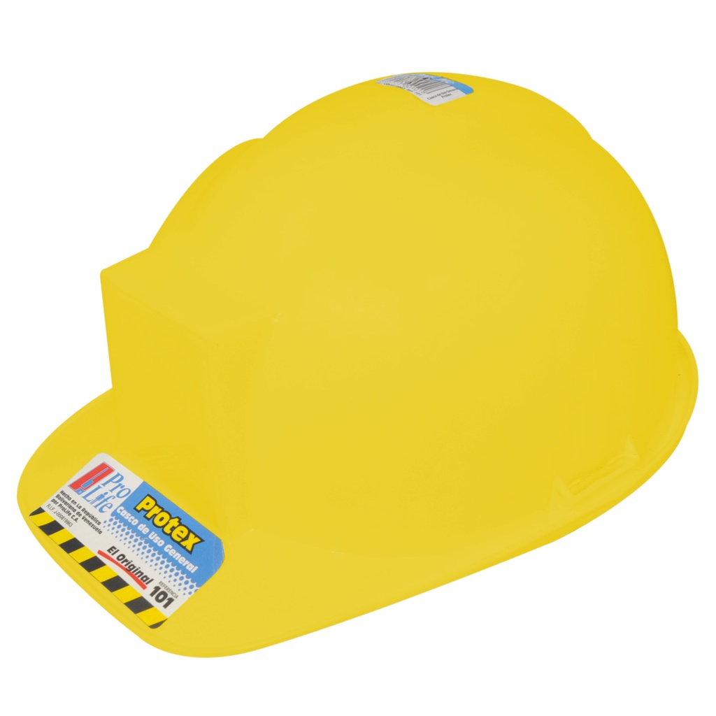 CASCO SEGURIDAD MOD. PROTEX COLOR AMARILLO REF. 101-2 MARCA PRO-LIFE