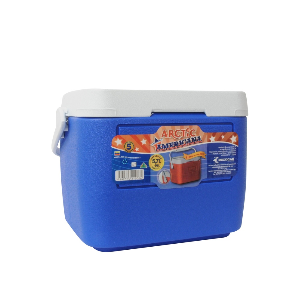 CAVA AMERICANA 6 QT 5.7 LTS COLOR AZUL 30.5 × 23 × 23 cm MARCA DECOCAR