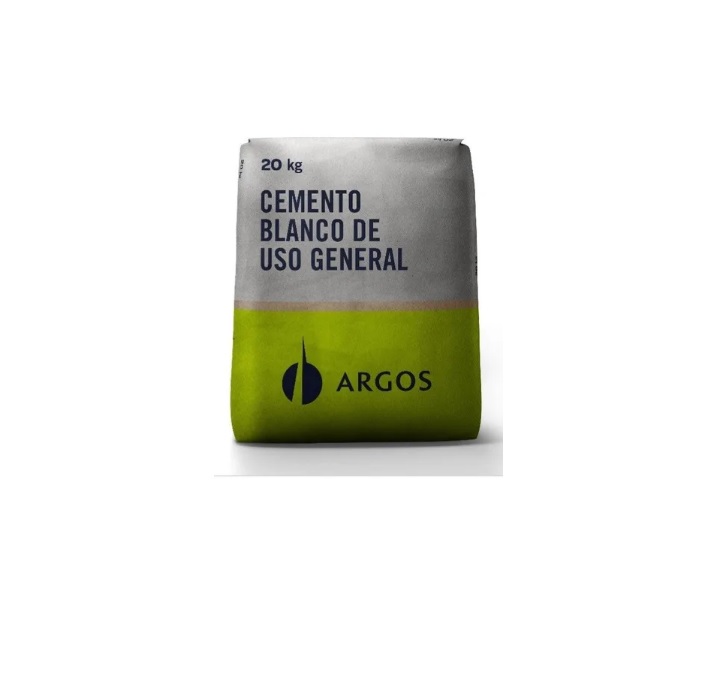 CEMENTO BLANCO ( SACO ) 20 KG USO GENERAL REF. CEM004 / CEM270 MARCA ARGOS