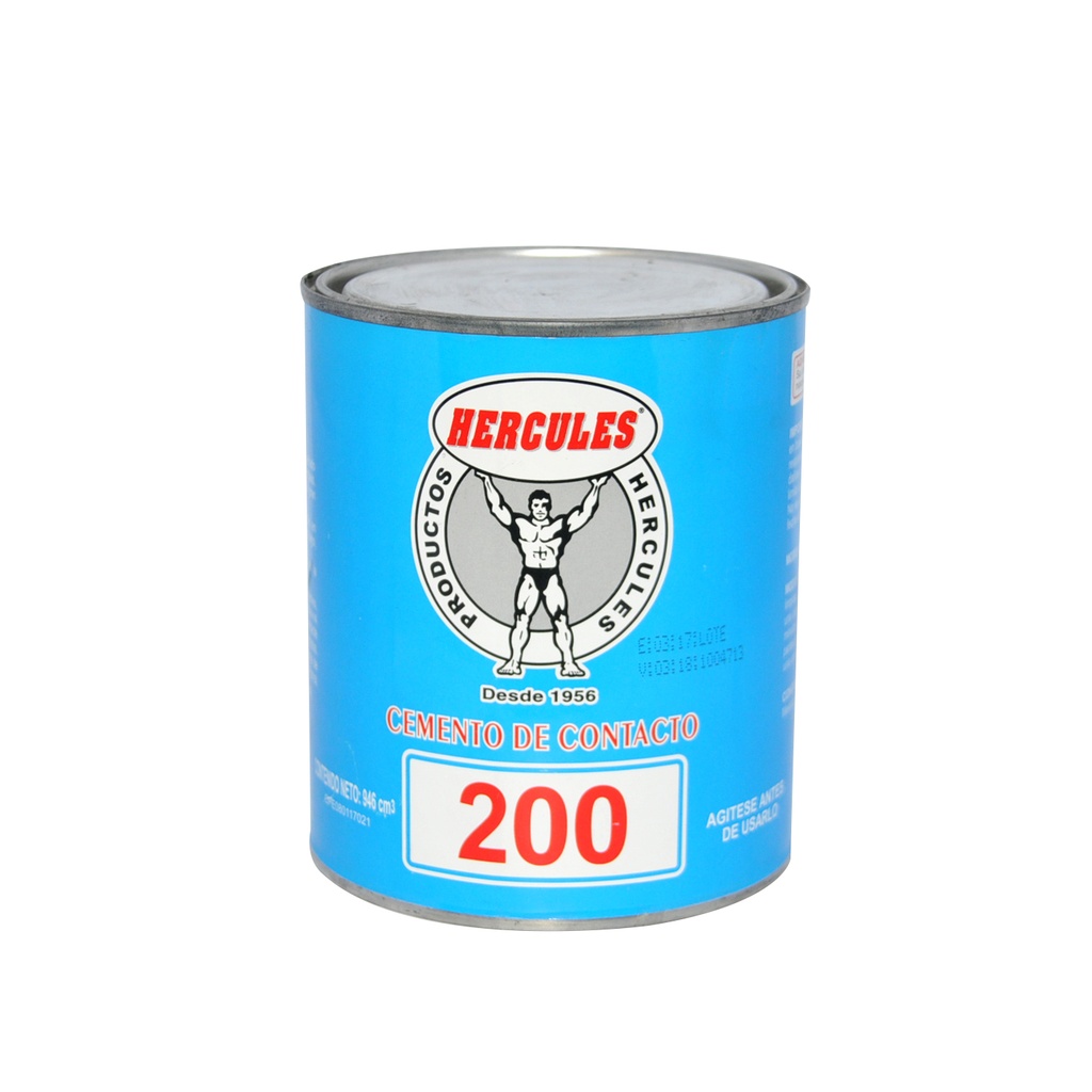 CEMENTO DE CONTACTO 200 1/4 GL REF. H-204 MARCA HERCULES