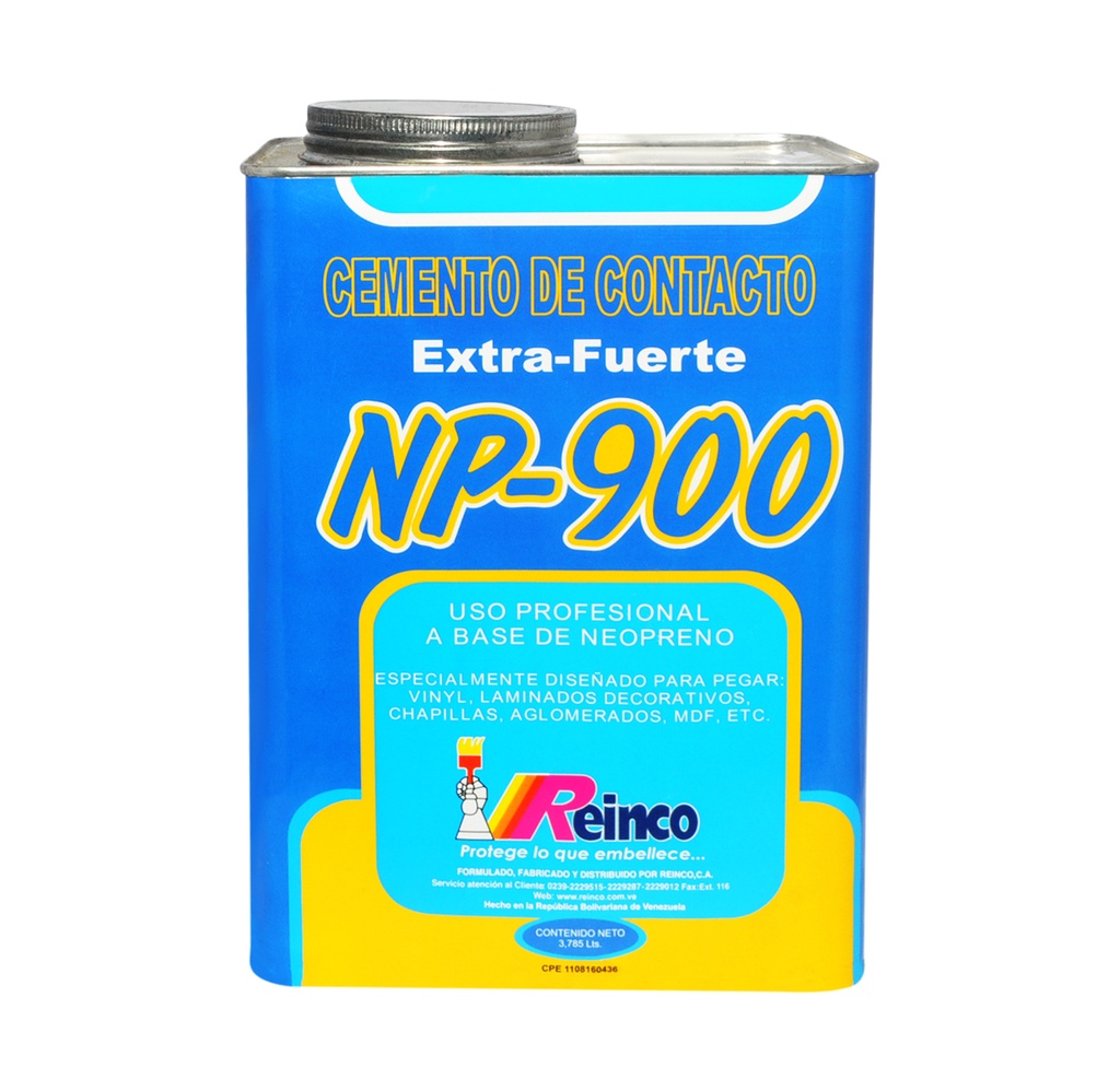 CEMENTO DE CONTACTO N° NP900 DE 1 GL REF. 6000-181 MARCA REINCO