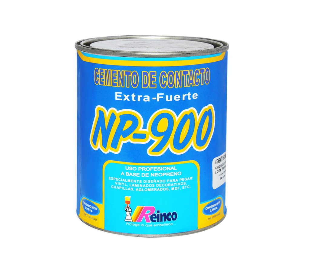 CEMENTO DE CONTACTO N° NP900 DE 1/4 GL REF. 6000-182 MARCA REINCO