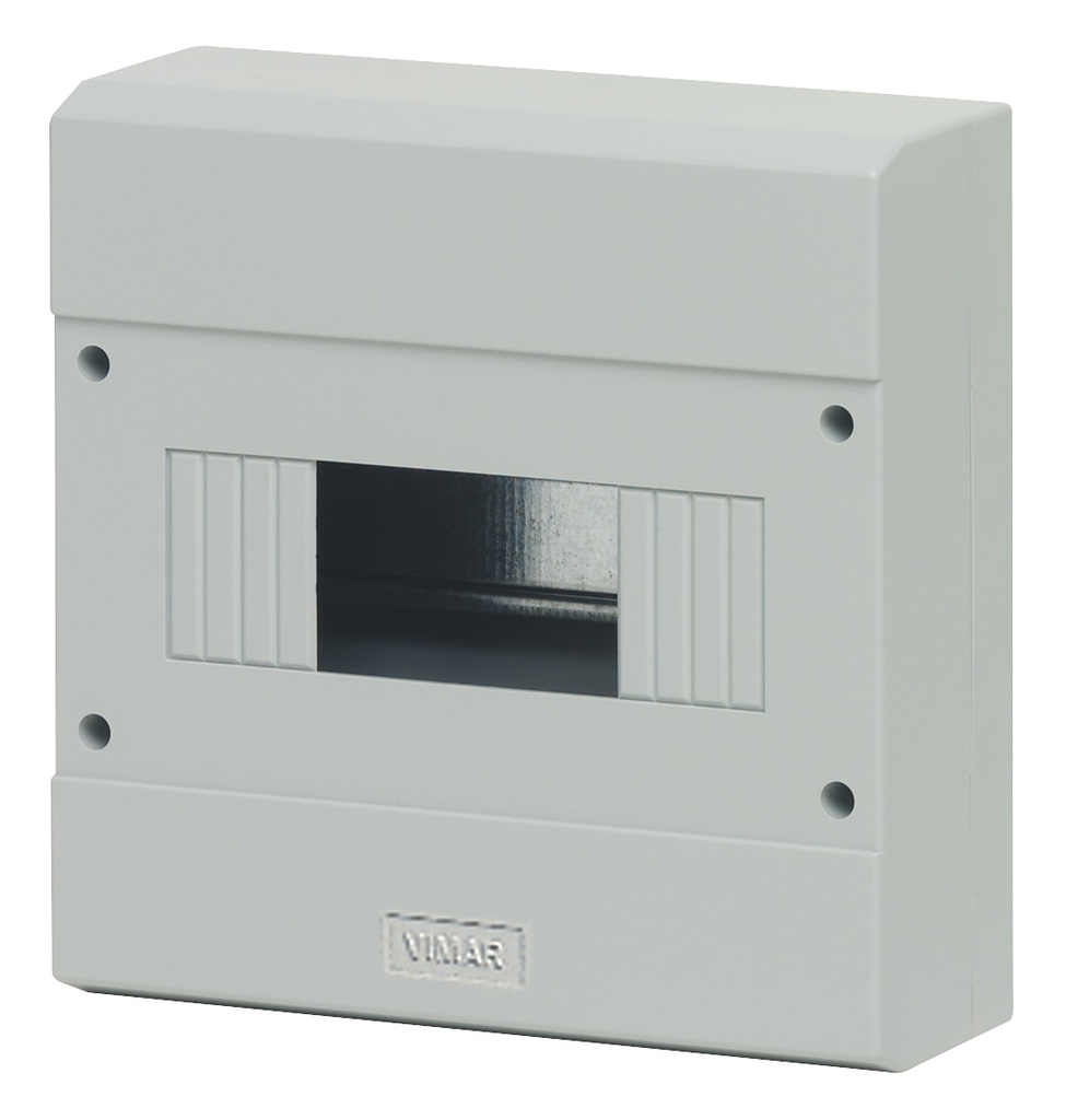 TAPA / CENTRALITA SUPERFICIAL 8 MODULOS CON PUERTA IP40 COLOR GRIS REF. V50008 / 078758 MARCA VIMAR