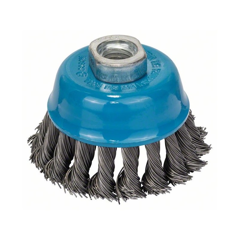 CEPILLO DE COPA ACERO TRENZADO M14 3" X 0,5 MM REF. 1608622029 / 876295 / 026628 MARCA BOSCH