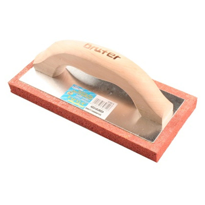 PALUSTRA GOMA CON CABO DE MADERA DE 9" X 4" X 3/4" REF. 257961-9 MARCA BRUFER