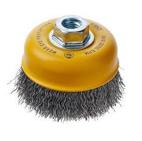 CEPILLO COPA ALAMBRE FINO 3" X 5/8" ACERO AL CARBONO 0.35 MM REF. DW4920 / CEP-702 MARCA DEWALT