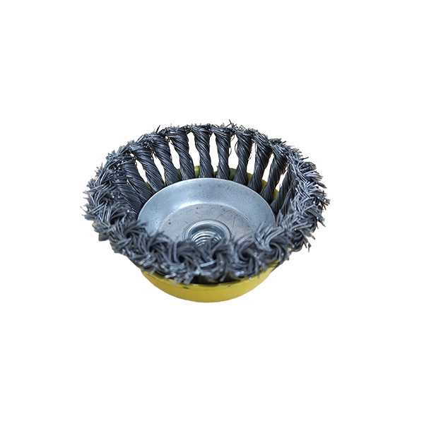 CEPILLO COPA ALAMBRE TRENZADO 4" ROSCA 5/8" REF. HM-2587 MARCA HUNTER