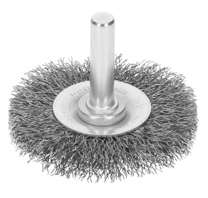 CEPILLO DE ALAMBRE CIRCULAR C/EJE 1/4 X 2" CAL.0.3 MM 4500 RPM MOD.CA-2P REF. 21002 MARCA PRETUL