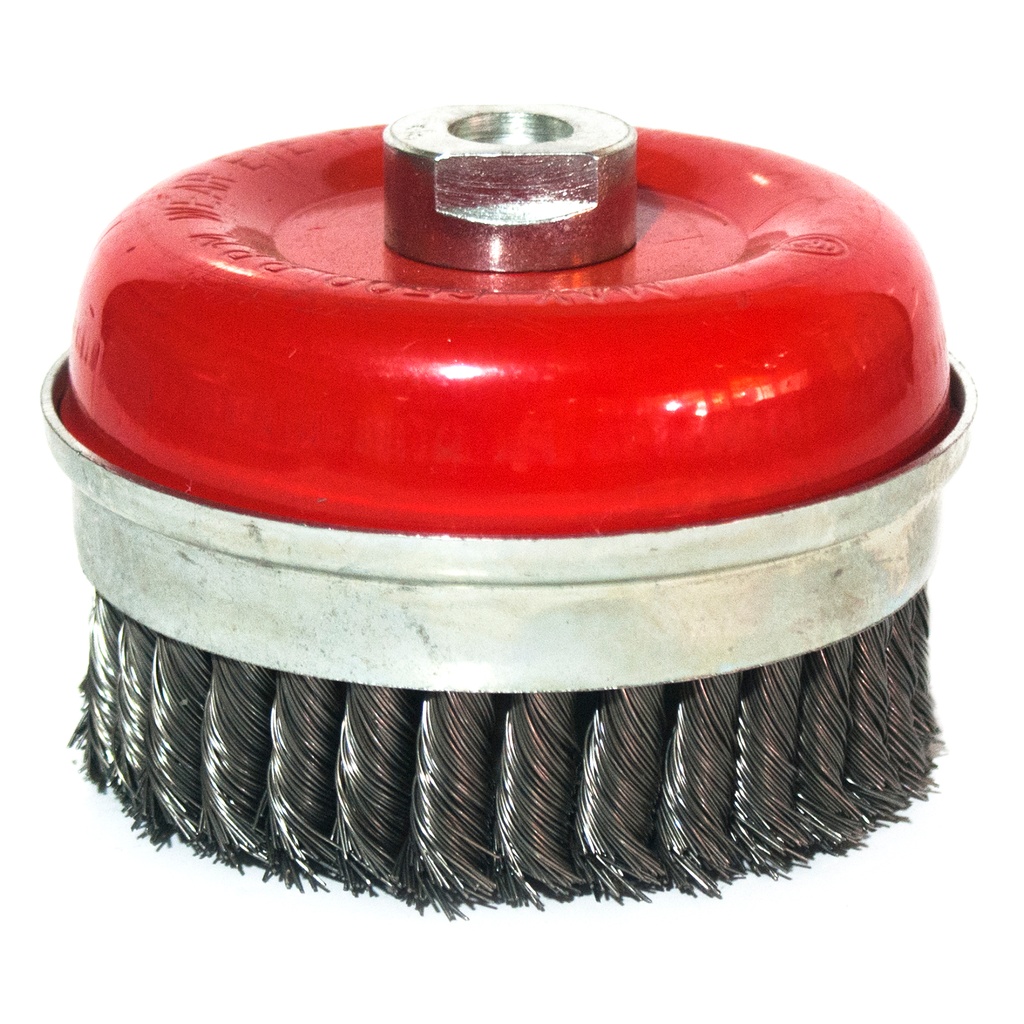 CEPILLO DE COPA 6" X 5/8" A/C DE 50MM TRENZADO REF. 8003204 MARCA STRUGGER