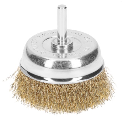CEPILLO DE ALAMBRE CIRCULAR C/EJE 1/4 X 2 3/4" CAL.0.3 MM MOD.C0-3 REF.11572 MARCA TRUPER