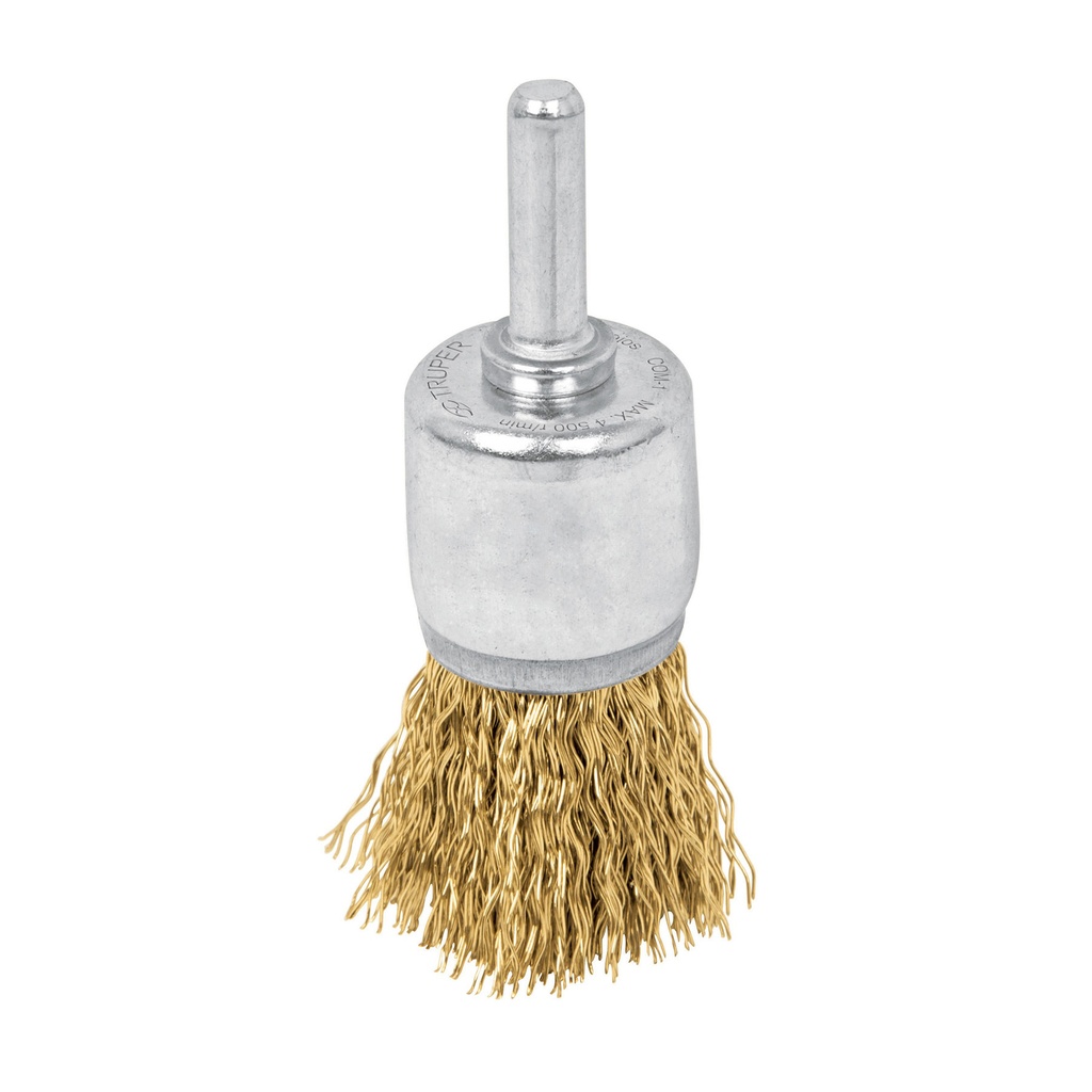 CEPILLO DE ALAMBRE CIRCULAR C/EJE 1/4 X 3/4" CAL.0.3 MM MOD.COM-3/4F REF.11593 MARCA TRUPER