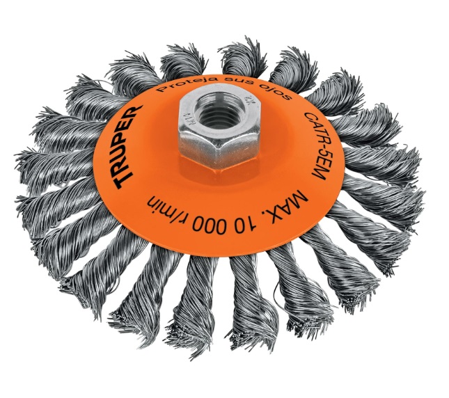 CEPILLO ALAMBRE CIRCULAR AC T/P 5" X 14 M MOD. CATR-5EM REF. 14189 MARCA TRUPER